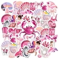 thumbnail image 3 of 35pcs Pink Stationery Stickers Funny Animal Stickers Waterproof Graffiti for Luggage Laptop Guitar, 3 of 9