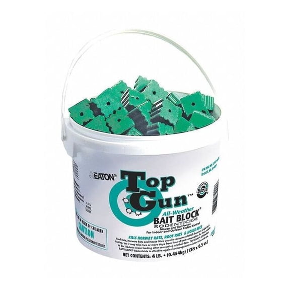 Top Gun All-Weather Bait Blocks – Weather-Resistant Rodenticide for Effective Rat & Mouse Control