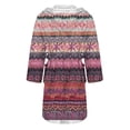 thumbnail image 5 of Jindong Peignoirs en Peluche pour Femmes Peignoir en Molleton en Peluche pour Femmes Long Chaud Peignoir en Peluche Veste de Détente Peignoir Imprimé Confortable Peignoirs pour Femmes, 5 of 5