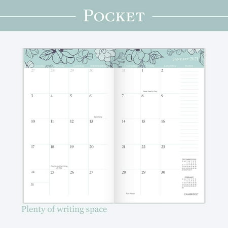 2021 2022 Pocket Calendar By Cambridge 2 Year Monthly Planner 3 1 2 X 6 Pocket Size Freesia 1451 021 21 Walmart Canada cambridge 2021 2022 calendar