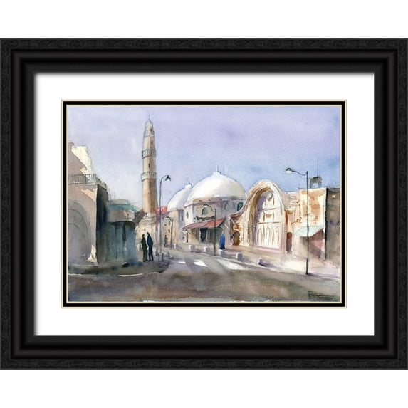Shefranov, Olga 18x14 Black Ornate Wood Framed with Double Matting Museum Art Print Titled - Travel Scape II