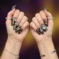 thumbnail image 2 of JC Press On Nails Kit, Short Length Nail, Durable, Easy Application, Stylish Impress Red, 10 Pieces, 2 of 5