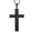 C, Black Necklace, variant on Celtic Cross Necklace Stainless Steel Men's Pendant Neclace Viking Cross Jewelry Gift for Dad