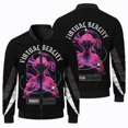thumbnail image 2 of Chaqueta de vuelo con estampado de estatua griega en 3D para hombre, chaqueta de béisbol para fiestas deportivas al aire libre, chaqueta informal a prueba de viento a la moda, ropa para hombre, 2 of 4