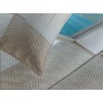 thumbnail image 4 of Ambesonne Modern Quilted Bedspread Set 3 Pcs, Penthouse Interior View, King Size, White Blue Beige, 4 of 5