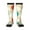 3 Black, variant on Vintage Bowling print thigh-high socks, crafted for both men and women with a stretchy, high-opaque design perfect for daily wear