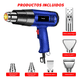 thumbnail image 2 of Pistola De Calor  Bloosom Temperatura Regulable c/ Boquillas Azul, 2 of 4