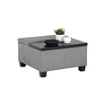 thumbnail image 3 of Brant House Aldo Fabric Storage Ottoman with Lift Top in Light Gray, 3 of 10