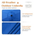 thumbnail image 3 of CONCETTA 9FT Patio Umbrella w/ Tilt & Crank, UV Protection, Blue - Garden, Beach, Outdoor Use, 3 of 7