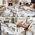 thumbnail image 5 of 5'x8' Area Rugs, Marble White Yellow Indoor Outdoor Area Rug for Living Room Bedroom, Modern Art Ink Painting Washable Bathroom Rugs Kitchen Floor Carpet Mats Home Decor Aesthetic, 5 of 8