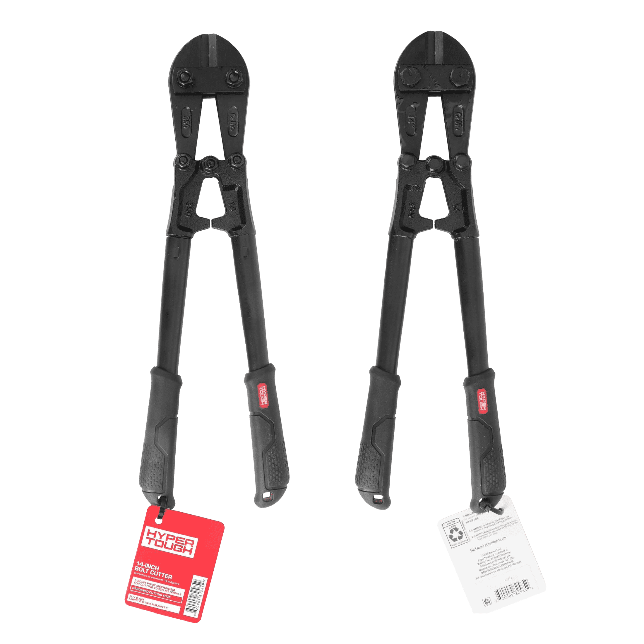 Hyper Tough 14 in Heavy-Duty Bolt Cutter with Comfort Grip Handles