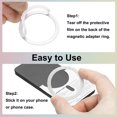 thumbnail image 3 of Uxcell Magnetic Adapter Ring, Magnetic Wireless Charger Conversion Kit Silver, 3 of 8
