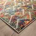 thumbnail image 5 of Laddha Home Designs 2' x 3' Diamond Power Loomed Indoor Outdoor Area Throw Rug - Multicolored, 5 of 7