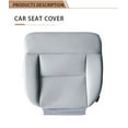 thumbnail image 4 of 1pc Left Driver Seat Cover Bottom Black PU Leather For Ford F150 F-150 2004-2008, 4 of 5