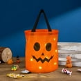 thumbnail image 6 of Nmdmisc Halloween LED Light Candy Bags, Halloween Party Pumpkin Bags, Halloween Treat Bags, Multipurpose Halloween Candy Bucket with Pumpkin Smile Face Birthday Party, 6 of 6