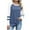 Blue, variant on yievot Womens Long Sleeve Shirt V Neck Fall Tunic Tops Dressy Casual Blouses Color Block Lightweight Sweater Cute Trendy Work Outfits