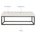 Upholstered Velvet Bench, Modern Entryway Ottoman Shoe Bench Bedroom