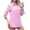 Pink, variant on HongQid Women Button Down Shirts 3/4 Sleeve Basic Business Dress Shirt Classic V Neck Button Up Work Blouse Tops