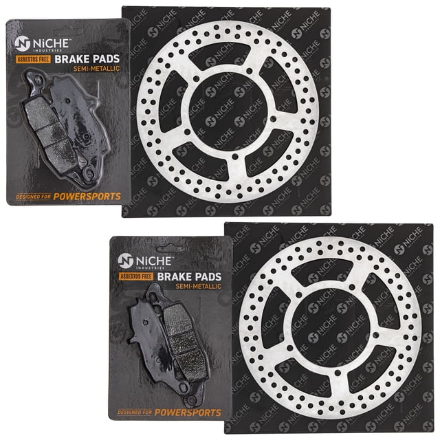 Niche Front Brake Rotor Pad Kit for Kawasaki 43082-1237 43082-0050 Motorcycle MK1007390