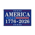 thumbnail image 2 of America 250th Anniversary Flag 1776-2026, 3x5 Ft Patriotic US Commemorative Banner for Independence Day, Outdoor Garden and Home Decor,F, 2 of 6