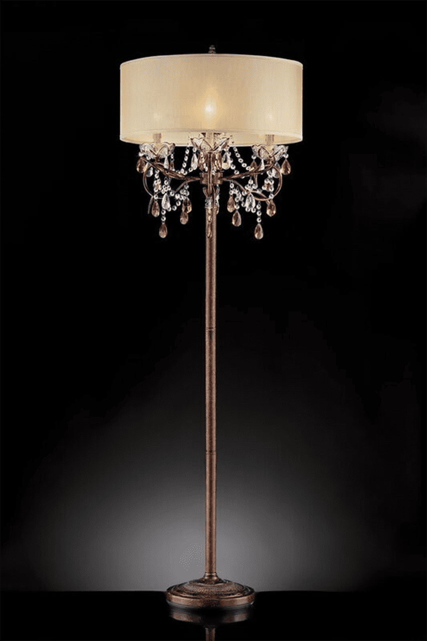 crystal droplet table lamp