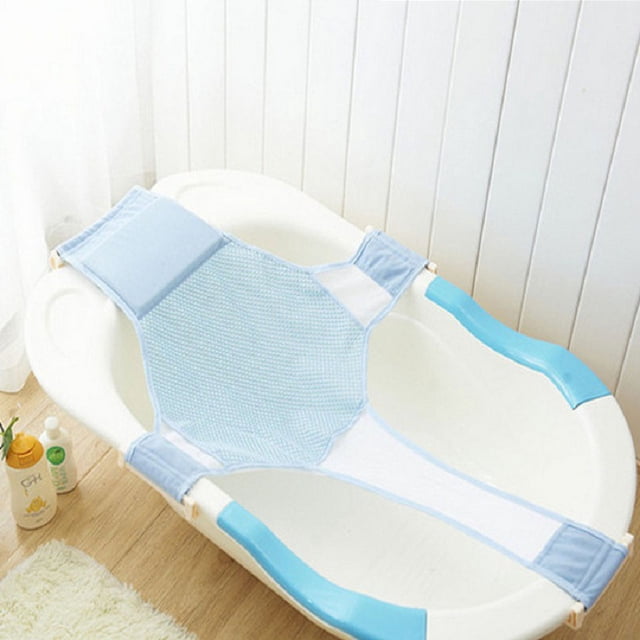 RV Productos para bebés, venta al por mayor, cama de baño cruzada, marco de baño para bebés, red de baño para recién nacidos (azul) brillar Electrónica