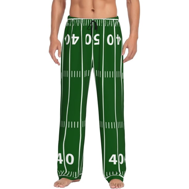 Balery American Football Field1 Pantalones de pijama para hombre, pijama ultraligero, pantalón de descanso-X-Large