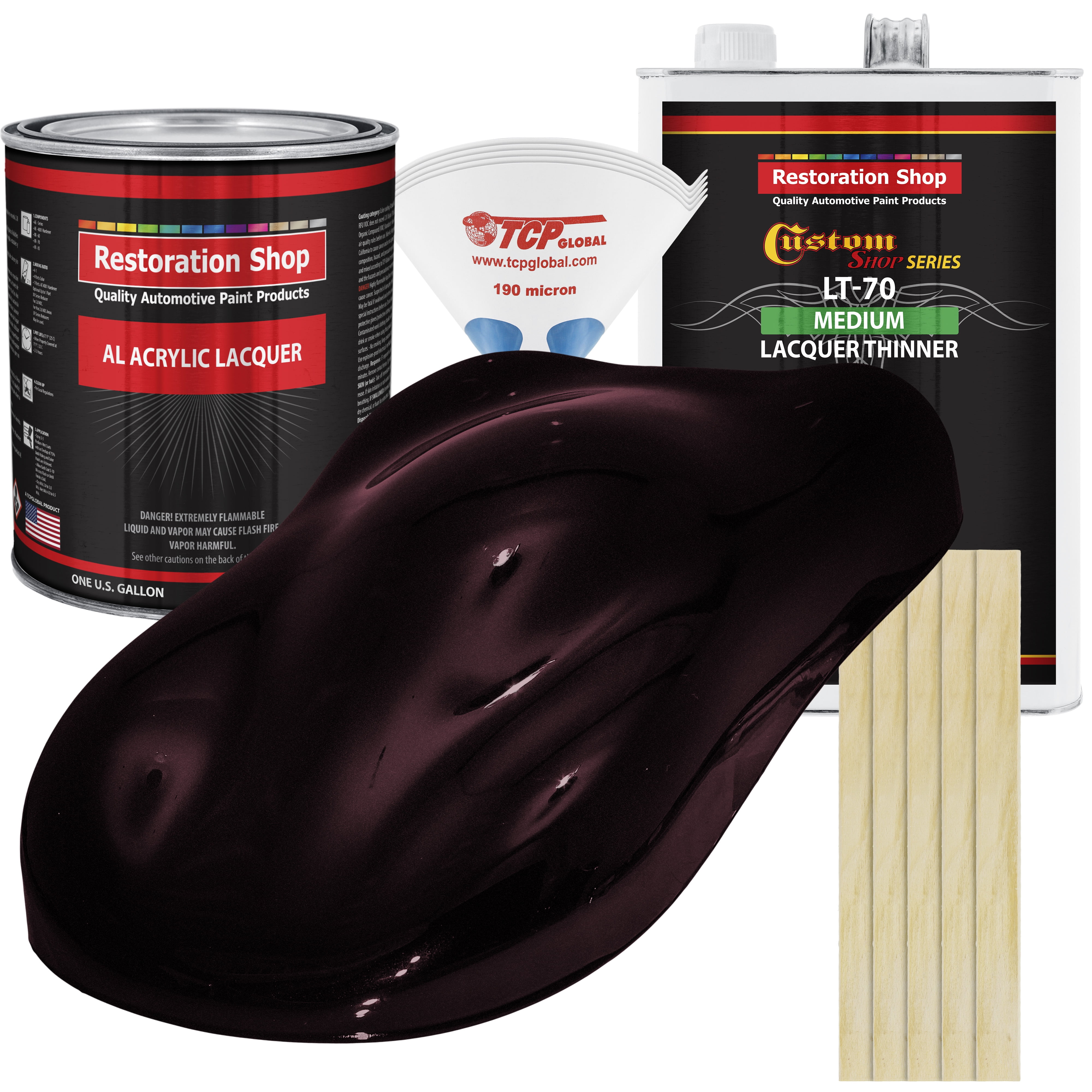 Restoration Shop Molten Red Metallic Acrylic Lacquer Auto Paint