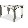 thumbnail image 5 of Baxton Studio Marielle Hollywood Regency Glamour Style Off White Fabric Upholstered Mirrored Ottoman Vanity Bench, 5 of 7