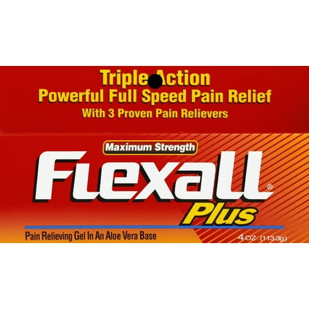 Flexall Plus Pain Relieving Gel 4oz (Best Muscle Relaxers For Anxiety)