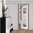 thumbnail image 4 of Over The Door Hanging Pantry Organizer, 6 Shelf Hanging Storage Closet Organizer with Large Clear Plastic Pockets for Bathroom Bedroom Closet, White, 4 of 7