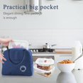 thumbnail image 5 of Bolsa de almuerzo, bolsa de picnic, bolsa de almuerzo, bolsa térmica, paquete de almuerzo pequeño, bolsa fresca, mini pequeña, bolsa aislante para el trabajo, la escuela y en el viaje, excursión, comi Feliz Sencillez, 5 of 5