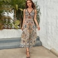 thumbnail image 3 of Isfahan Antique Central Persian Carpet Print Sleeveless Dress Summer Women Clothes Dress for Pregnant Women Dresses, 3 of 9