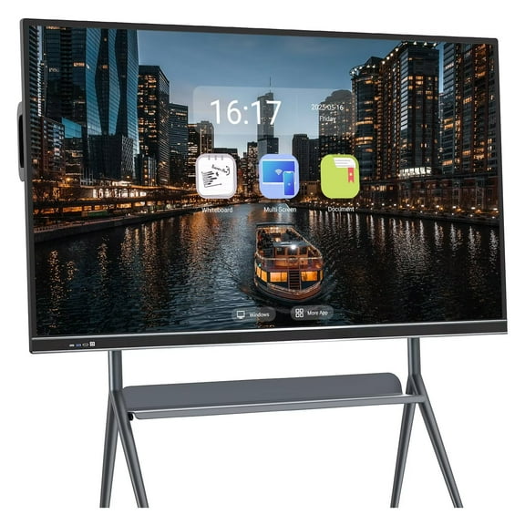 BELNET 75'' Smart Board Touch Portable Conference Display with E-Beam Tracking Android Interactive & Remote Learning Support(Include Wall Mount)