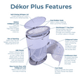 Dekor Plus HandsFree Diaper Pail White