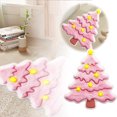 thumbnail image 1 of asddcavvf Christmas Tree Carpet Cute Christmas Bathroom Mat Non Carpet Welcome Floor Mat Christmas Indoor and Outdoor Carpet Bathroom Knitted Throw Blanket Fall Color Blanket Fuzzy Living Room Rug, 1 of 8