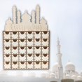 thumbnail image 2 of Calendario de Adviento musulmán islámico Eid Ramadán Mubarak de madera Eid Afortunado Sencillez, 2 of 5