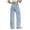 Light Blue, variant on Ccpelsie Kids Jeans Distressed Elastic Waist Baggy Denim Wide Leg Pants Casual Daily Trousers for Girls(Grey,12-13 Years)