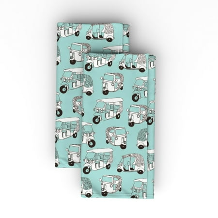 

Cotton Sateen Dinner Napkins (Set of 2) - Illustration Pattern Vintage Doodle Print Cloth Dinner Napkins by Spoonflower