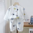 thumbnail image 2 of TOWED22 2 Pieces Boys Pajamas Toddler Boys Long Sleeve Cotton Pjs Kids Fall Winter Sleepwear Sets 6-12 Months 12-24 Months 2t 3t 4t 5t 6t 7t 8t 9t Children,Light Blue,2-3 Y, 2 of 4