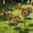 B, variant on Wind Spinners Iron Art Statue Outdoor Garden Stakes Weatherproof Crafts Stake Outdoor Wind Sculptures for Deck Outside