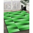 thumbnail image 3 of Ahgly Tapis Rectangulaire Lavable en Machine Intérieur Transitionnel Vert Néon, 2 Pieds x 5 Pieds, 3 of 7