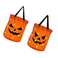 thumbnail image 1 of <p>LED Halloween Candy Bags, Light Up Halloween Bucket Large Capacity 2 Pieces  For Party</p>, 1 of 7