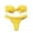 Yellow, variant on TIANZEN Women's Solid Bow Tie High Cut Bandeau Bikini Set Two Piece Swimsuit Lace Shorts Set