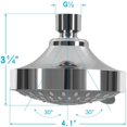 thumbnail image 4 of Pommeau de Douche Haute Pression 5 Modes - 4.1 Pouces Flux Élevé Pommeau de Douche Fixe Salle de Bain Pluie pour Basse Pression, 4 of 5