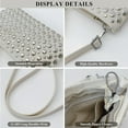 thumbnail image 5 of Studded Wallet Y2K Cross Handbag Fashion Punk Women's Clutch Vegan Leather Designer Studded Bags, 5 of 7