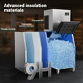 thumbnail image 5 of Ecojoy Commercial Ice Maker Machine 500LBS/24H, 30 Adjustable Ice Thicknesses with 350lbs Storage Bin, 5-15 Minutes Fast Ice Making, 5 of 7
