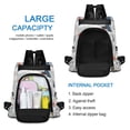 thumbnail image 6 of FORMRS Women's Travel Backpack Purse Anti-Theft Hidden Pockets Casual Shoulder Bag, Cartoon Blue Houses, 6 of 7