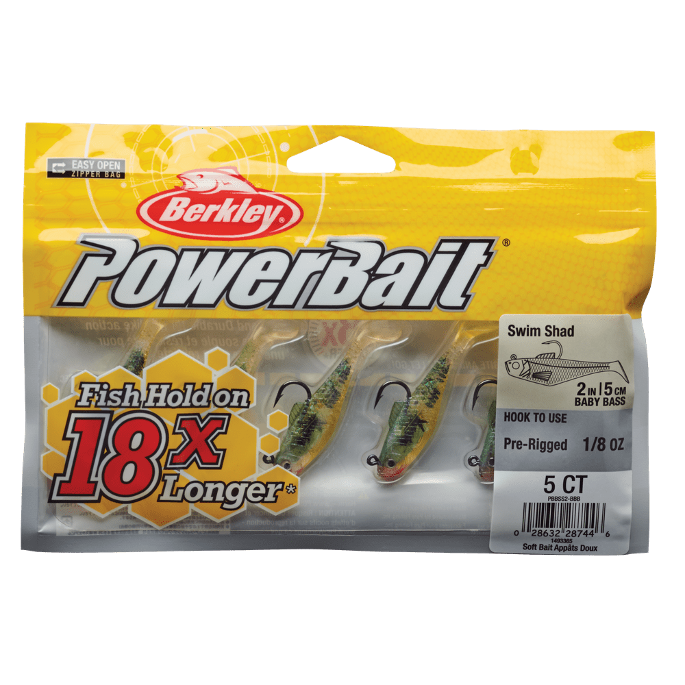 Berkley PowerBait Swim Shad Fishing Soft Bait - Walmart.com - Walmart.com