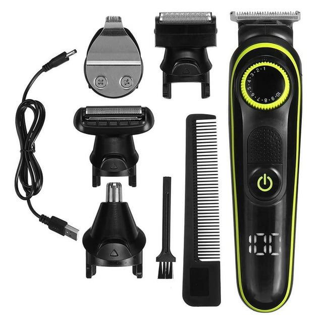 Ruiboury Tondeuse à Barbe Électrique Rechargeable pour Hommes, Tondeuse à Cheveux
